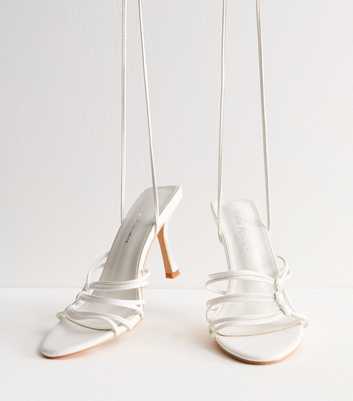Public Desire Strappy Ankle-Tie Stiletto Sandals 