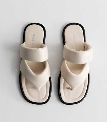 Public Desire Padded-Strap Flip Flop Sandals 