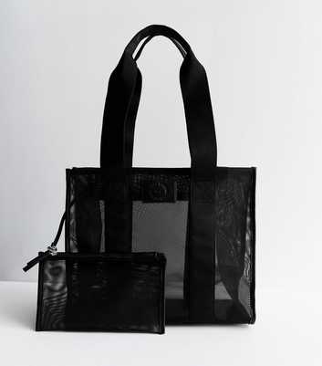 Black Stripe Tote Bag