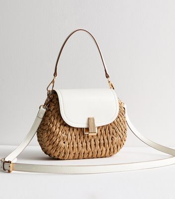 Brown Raffia Multi-Strap Crossbody Bag | New Look