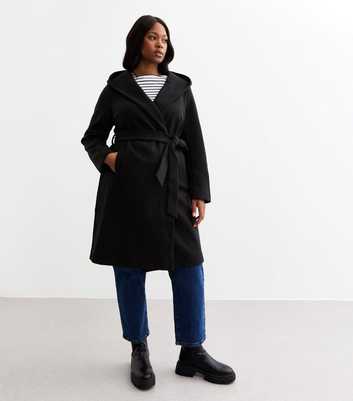 Curves Black Belted Jacket