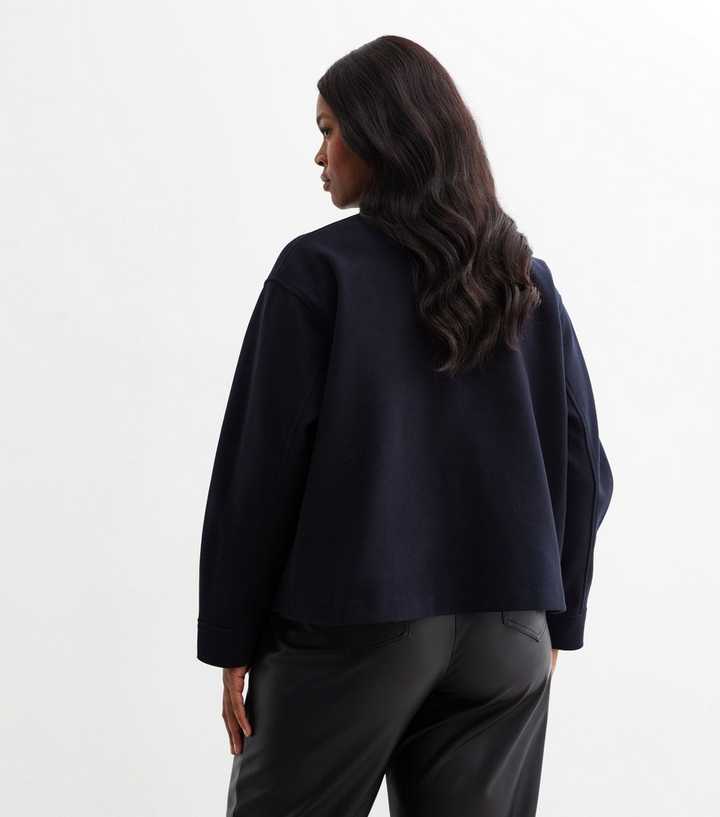 Zeagoo Moda donna cropped velluto a coste shackets button