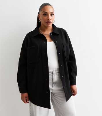 Curves Black Long Shacket