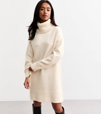 Petite roll neck jumper dress best sale