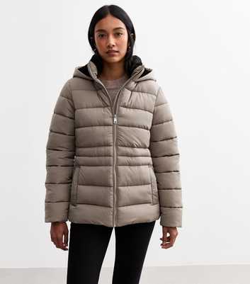 Mink Hooded Puffer Jacket 