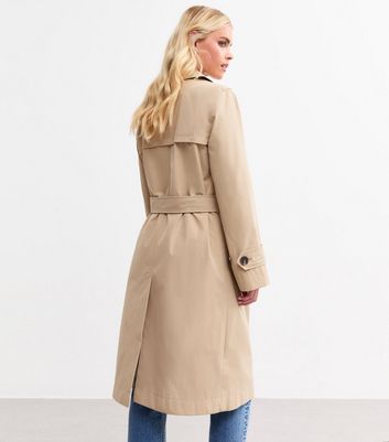 Camel double breasted coat orders ladies