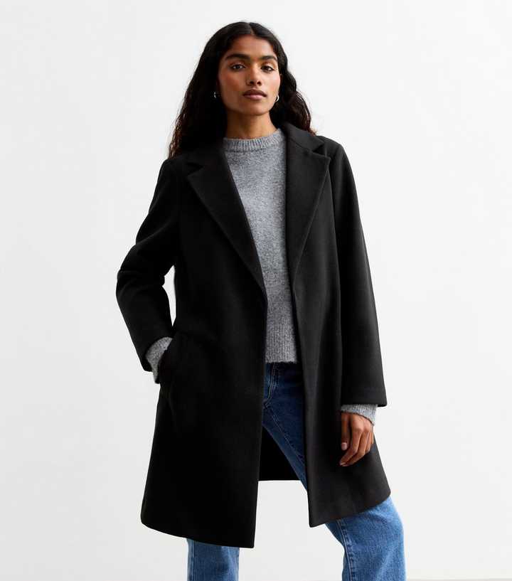 Formal Coat Petite Long Black Coat Longline Coat Petite Black