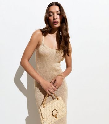 Knitted glitter dress best sale