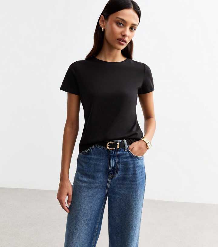 Black Crew Neck Slim Fit T-Shirt