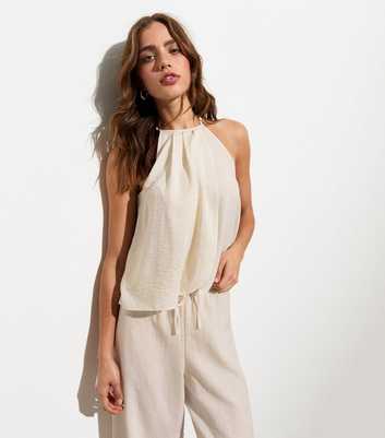 White Wrap Front Cami