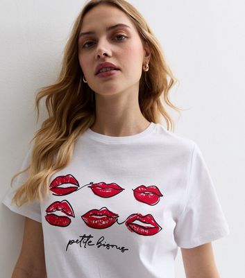 T shirt dress with lips online