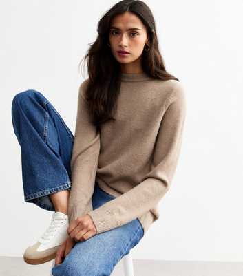 Tall Mink Long Knit Jumper