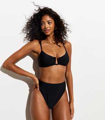 Black U-Wire Bikini Top 