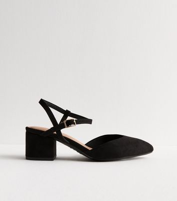 New look wide fit suedette heeled sandal best sale