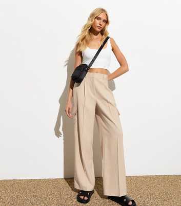 Tan Tailored Cargo Trousers