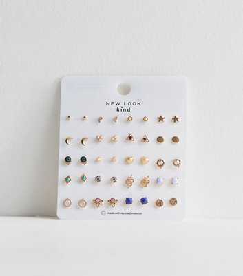 20 Pack of Mystical Crystal Stud Earrings