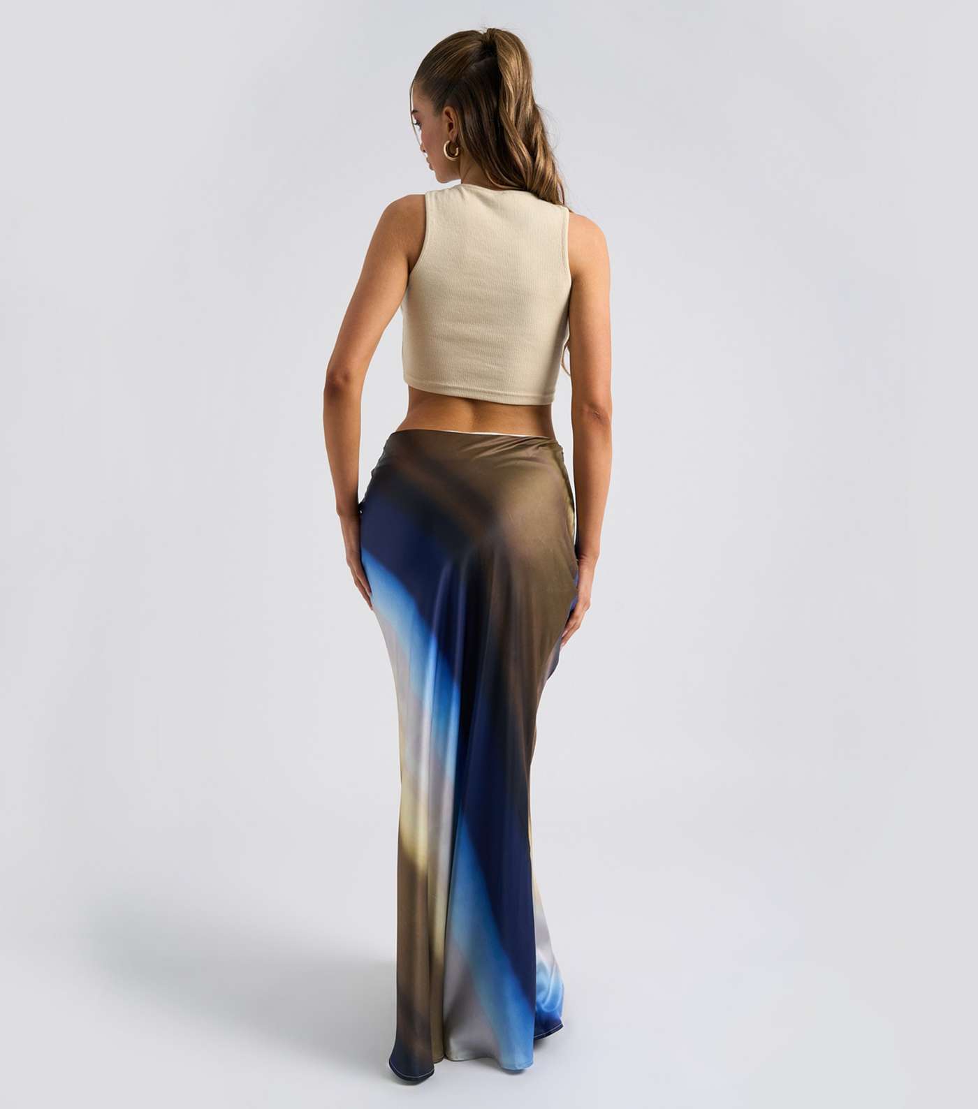 Urban Bliss Ombre Bias Cut Maxi Skirt Image 4