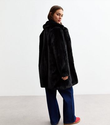 Faux fur coat petite best sale