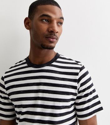 Jack Jones Black Stripe T Shirt New Look