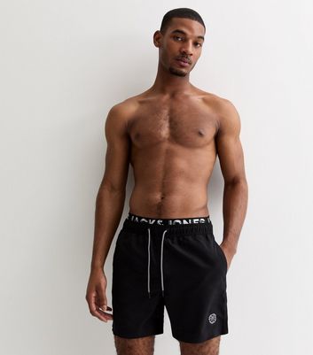 Mens black swim shorts uk on sale