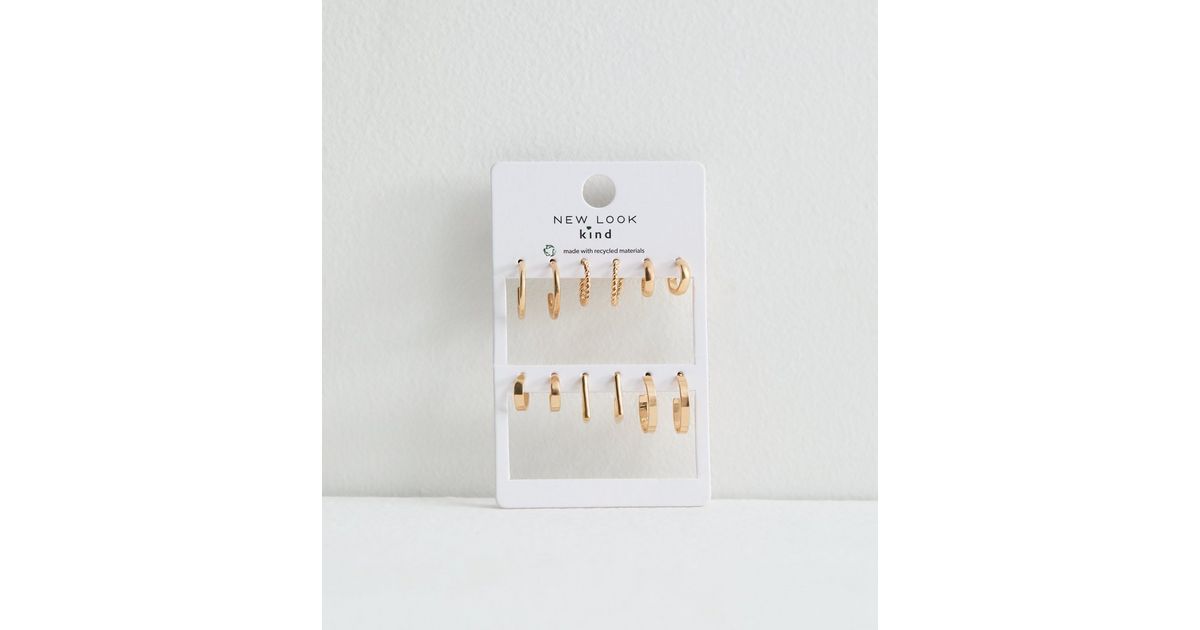 Gilded Twist Mixed Metal Two-Tone Hoop Earrings