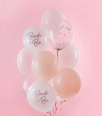 12 Pack Bride To Be Balloons New Look