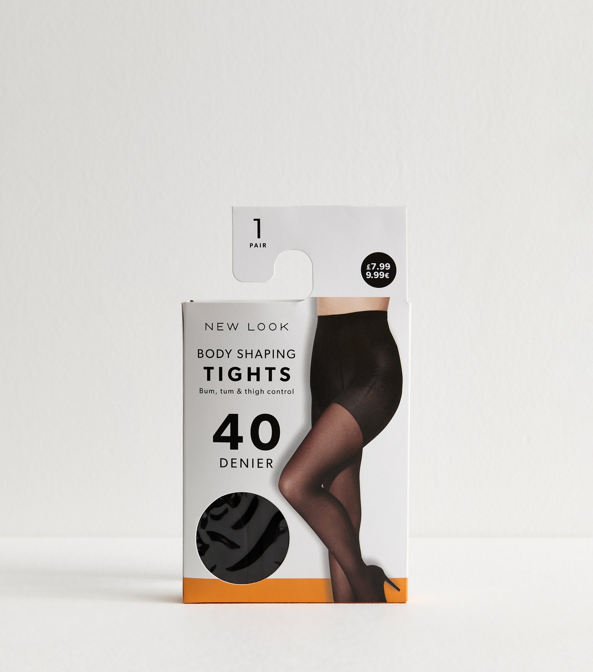 Black Premium 40 Denier Body Shaping Tights New Look