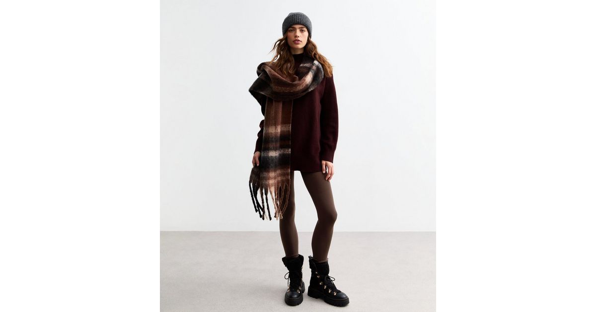 Brown Fleece Fleece Lined Leggings New Look Buy Black Fleece Lined