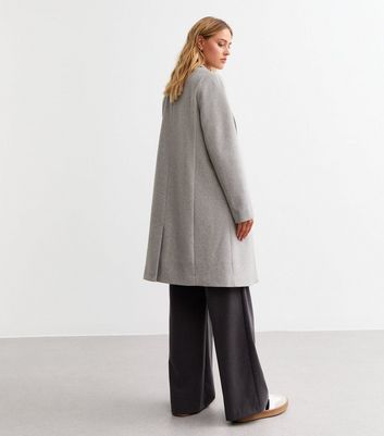 Grey button coat hotsell