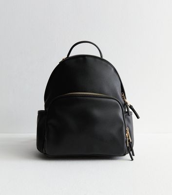 Black backpack women's new look online