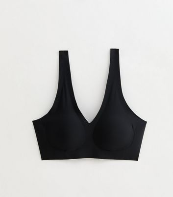 【yo BIOTOP】cropped bare bra top Black 0 ALLWEAR-BRA-TOP-STRAIGHT-FRONT