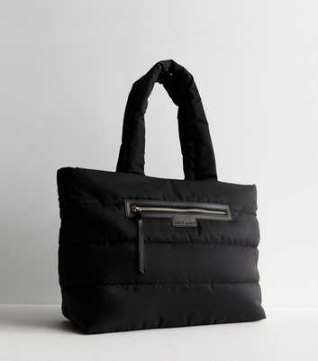 Black Padded Tote Bag