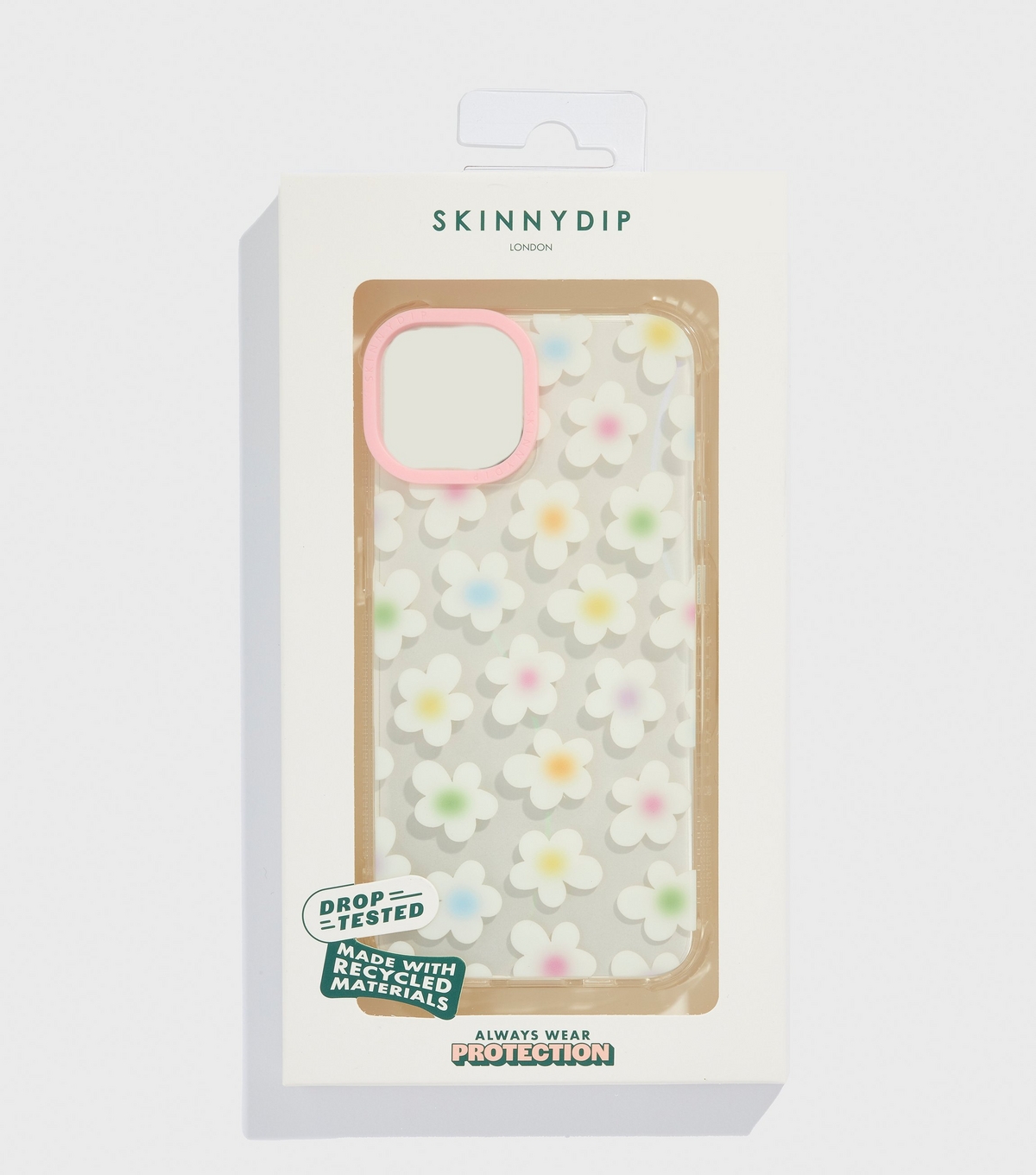 Rainbow Daisy Print iPhone Shock Case Skinnydip New Look