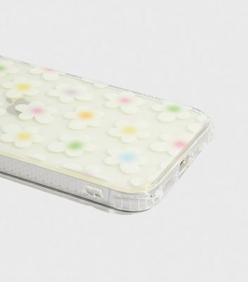 Skinnydip Rainbow Daisy Print iPhone Shock Case New Look
