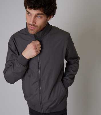 Threadbare Dark Grey Zip Up Jacket