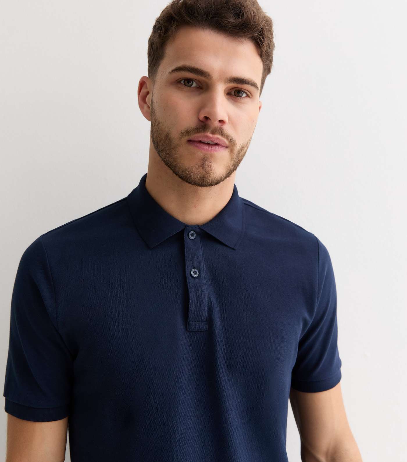 Only & Sons Navy Slim Fit Polo Shirt Image 2
