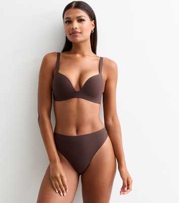 Brown Smooth Push Up Bra 