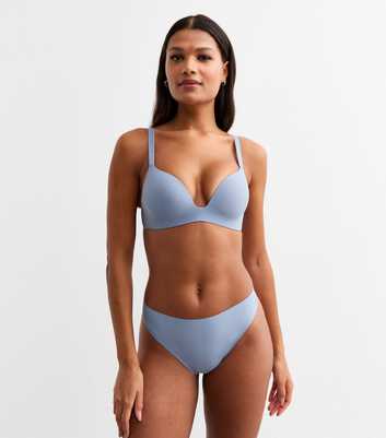 Blue Comfort Smooth Push Up Bra 