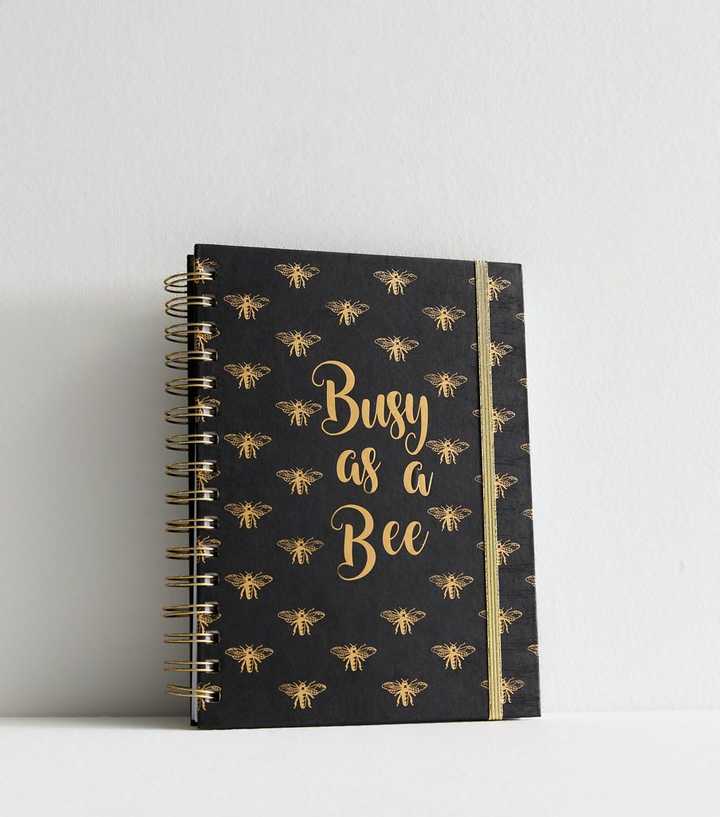 Black Busy As A Bee Notebook