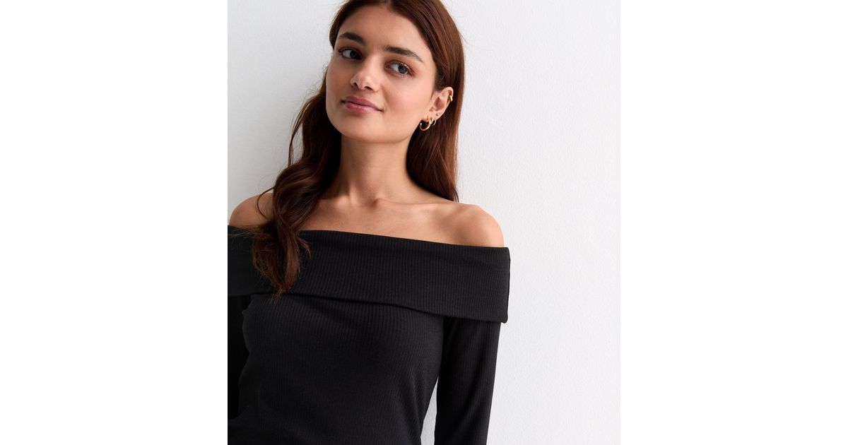 Bardot Self-Tie Bow Slit Sleeve Top