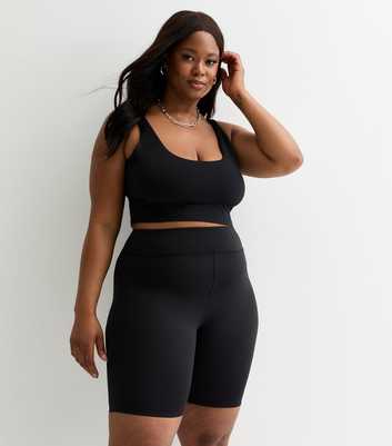 Curves Black Contour Shorts