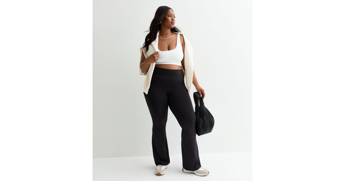 Blackcurrant flared trousers
