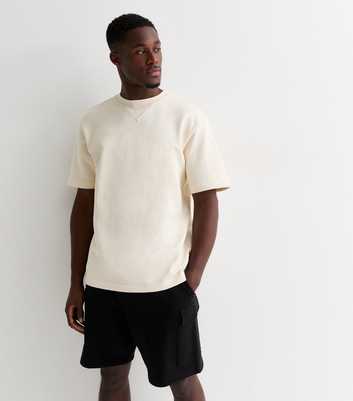 Only & Sons Off-White Cotton Relaxed-Fit T-Shirt