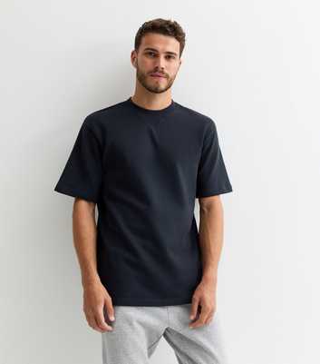 Only & Sons Navy Cotton Relaxed-Fit T-Shirt