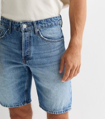 Men's Only & Sons Blue Denim Shorts New Look