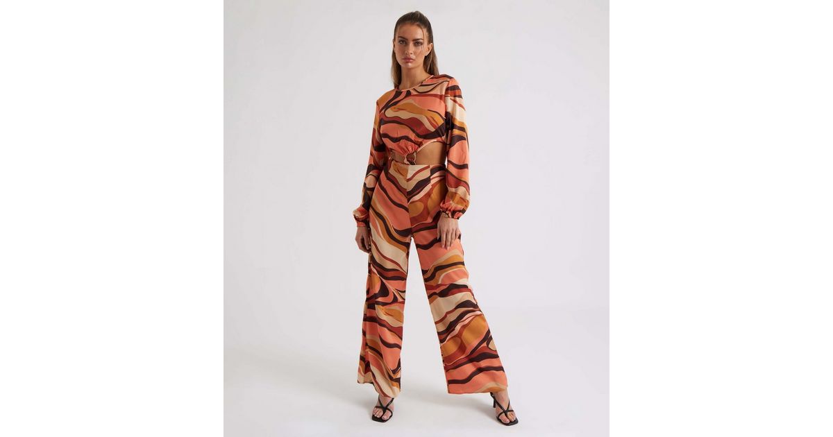 Summer Suit Swirl Print Sleeveless Jumpsuit