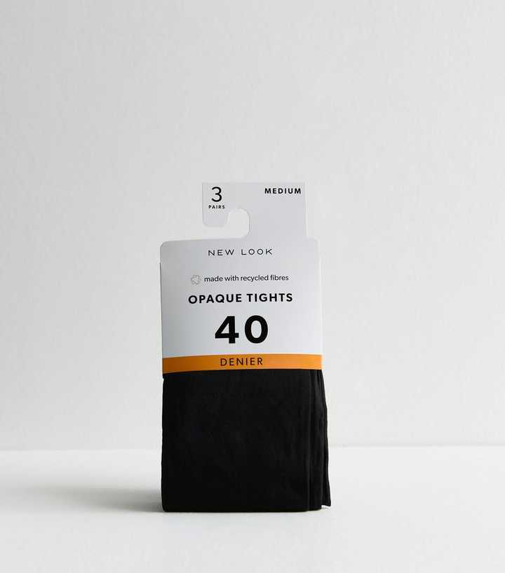 Pack of Black 40 Denier Tights