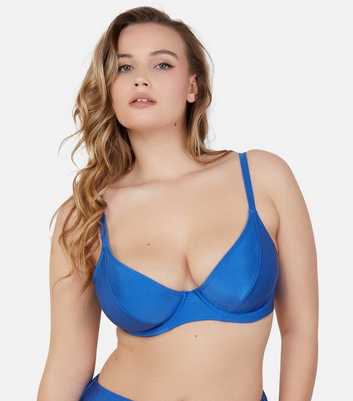 Peek & Beau Blue Fuller Bust Bikini Top 