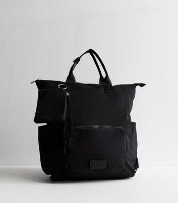 Black Top Handle Backpack