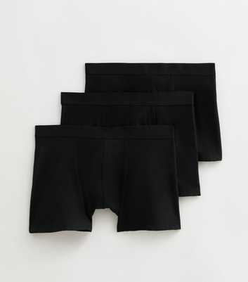3 Pack of Black Boxer Trunks 